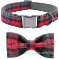 Luxury dog collars custom print bow tie
